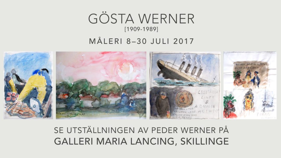 Gösta Werner utställning hos Galleri Maria Lancing på Skillinge